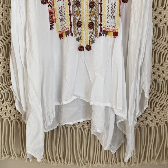 Biya Johnny Was Bohemian sleeveless button down top /blouse. Embroidered… - Picture 5 of 9